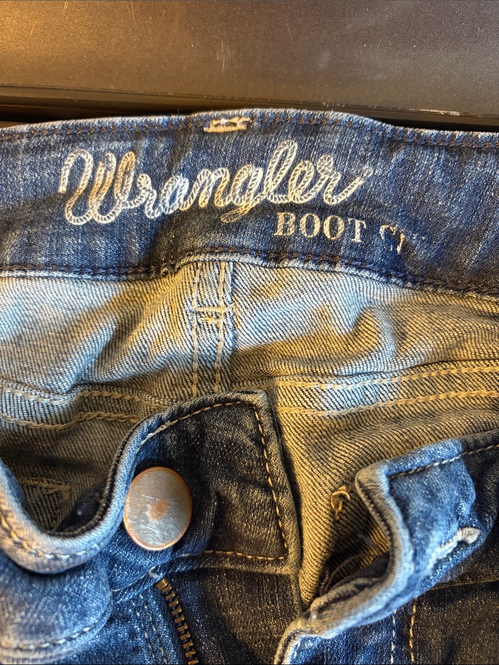 Wrangler Women’s Boot Cut Jeans - Blue Denim